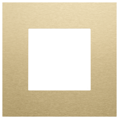 Niko Pure afdekplaat alu gold brushed