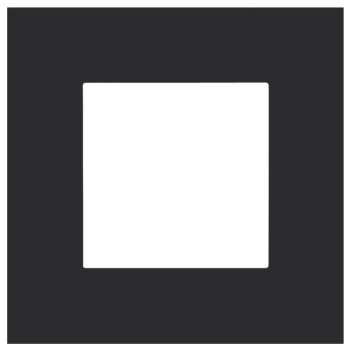Niko Pure afdekplaat steel black coated