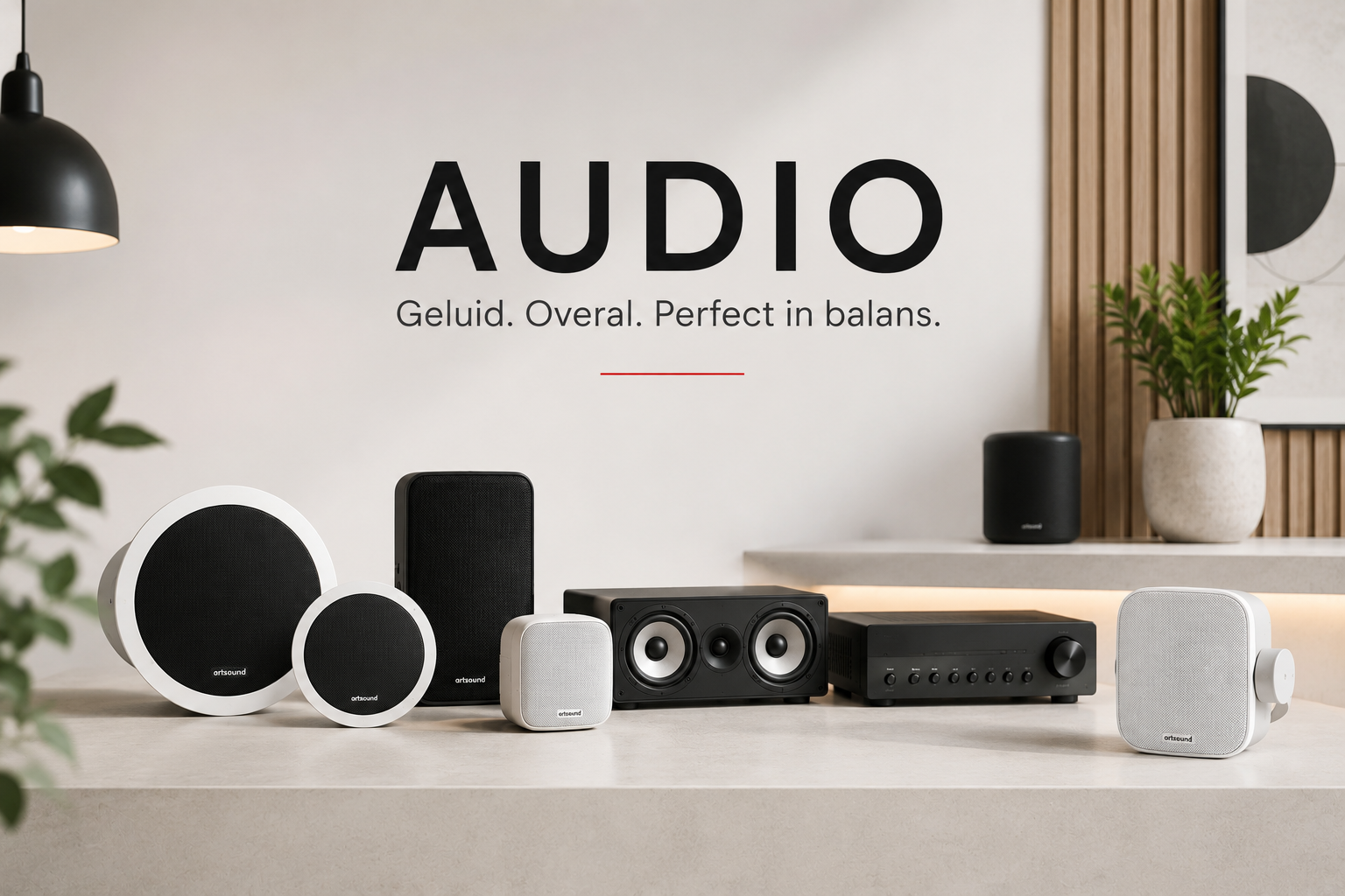 Audio-oplossingen met luidsprekers, versterkers en audiosystemen