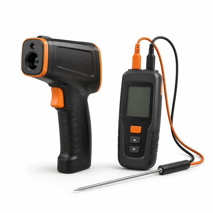 Professionele thermometers om oppervlakte-, contact- en omgevingstemperaturen nauwkeurig te meten