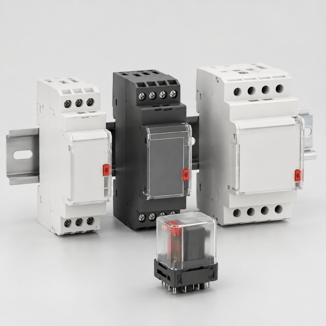 Modulaire schakelrelais voor elektrische installaties
