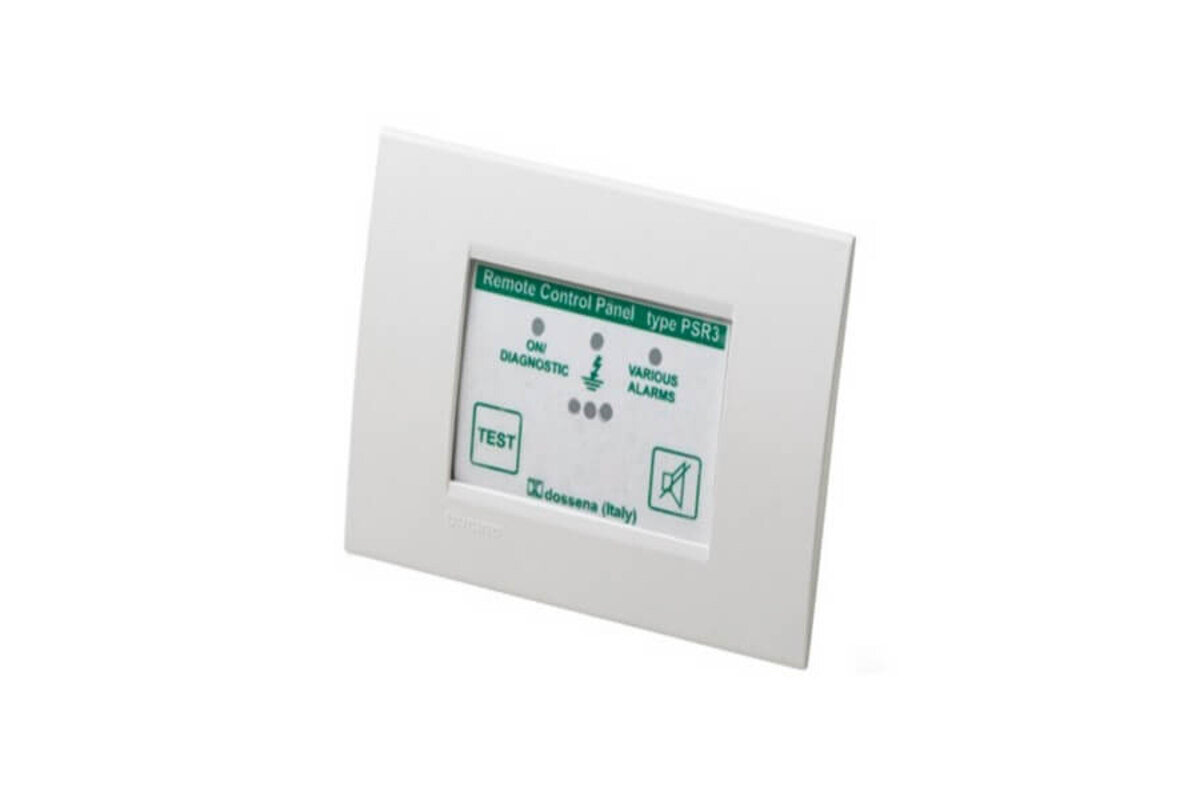 Meldpaneel met alarm- en resetfunctie voor isolatiebewaking