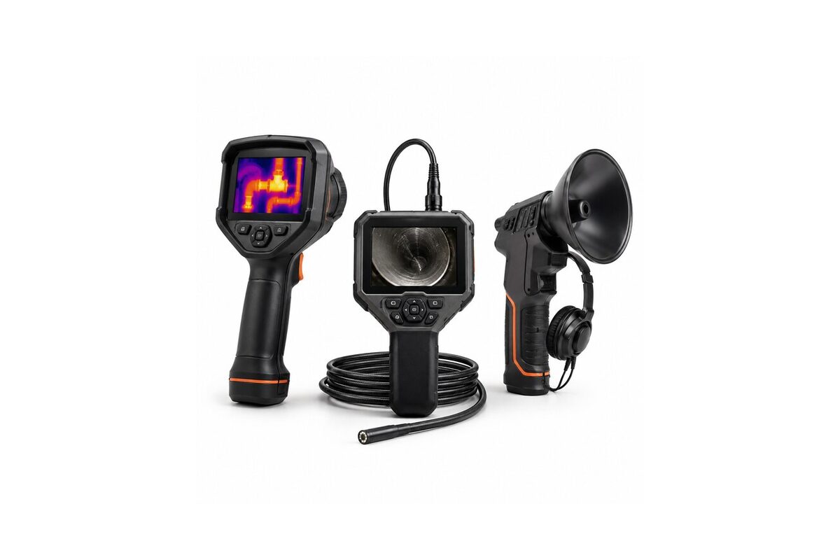 Inspectiecamera's met camerascherm, flexibele sonde en accessoires