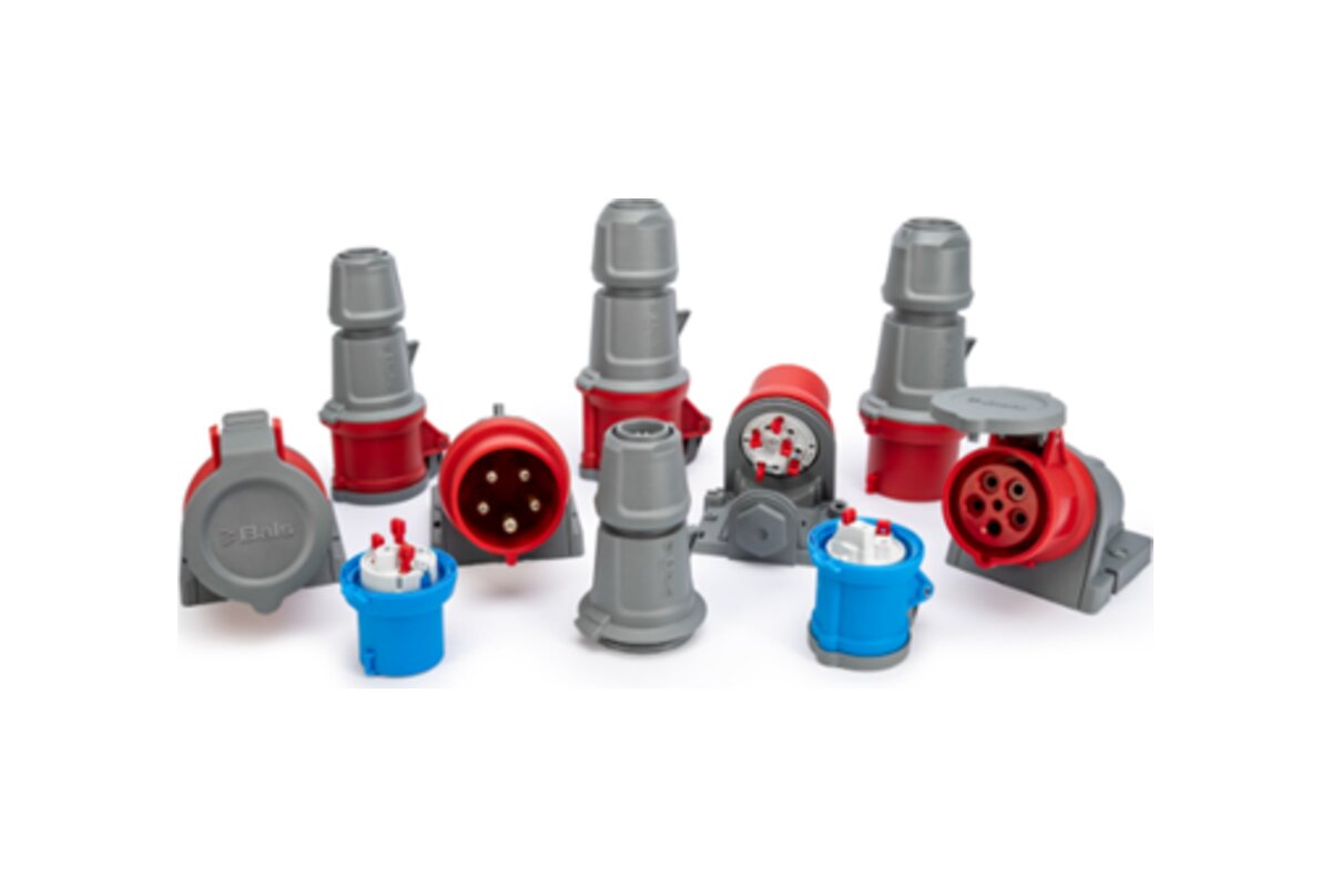 Assortiment industriële CEE-stekkers en contactdozen