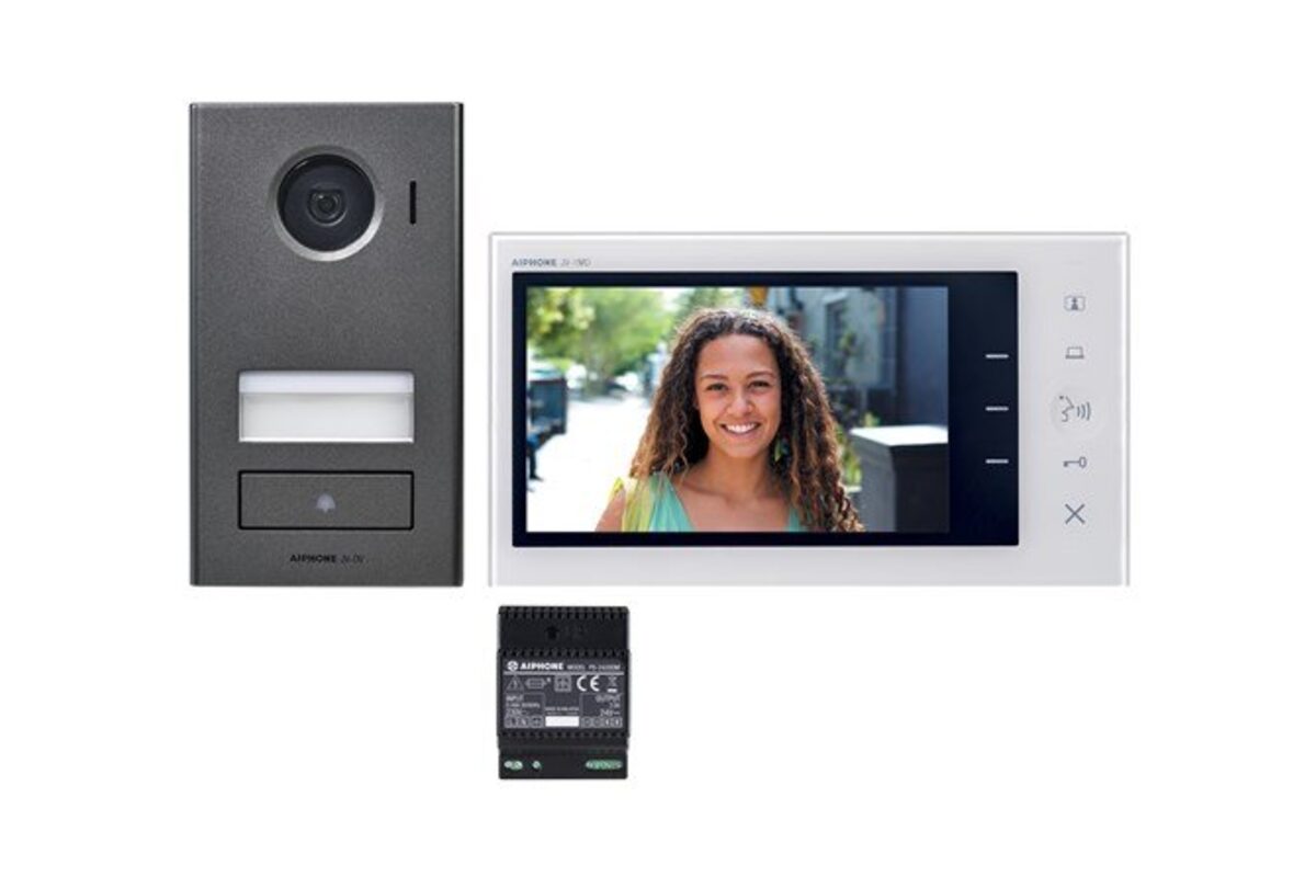 Video-intercomset met buitenpost, binnenmonitor en voeding