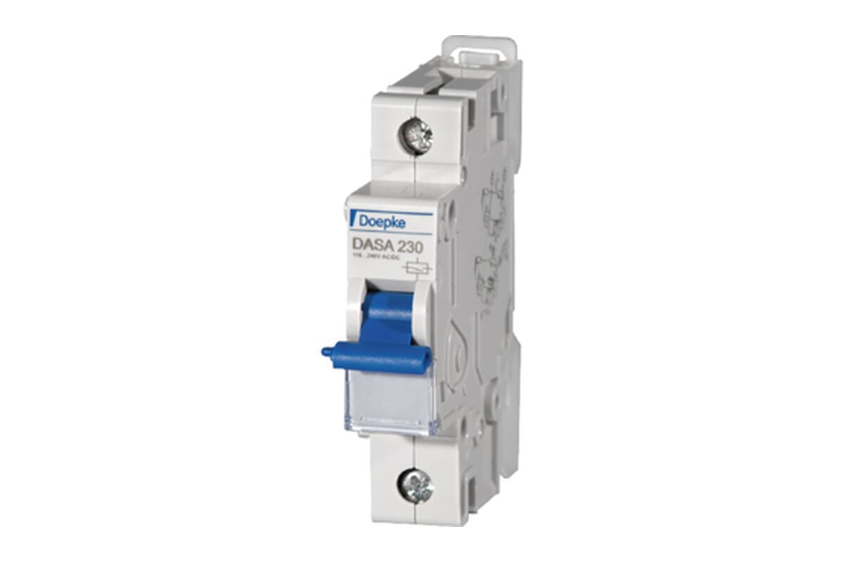Modulair hulpcontact met blauwe bedieningshendel