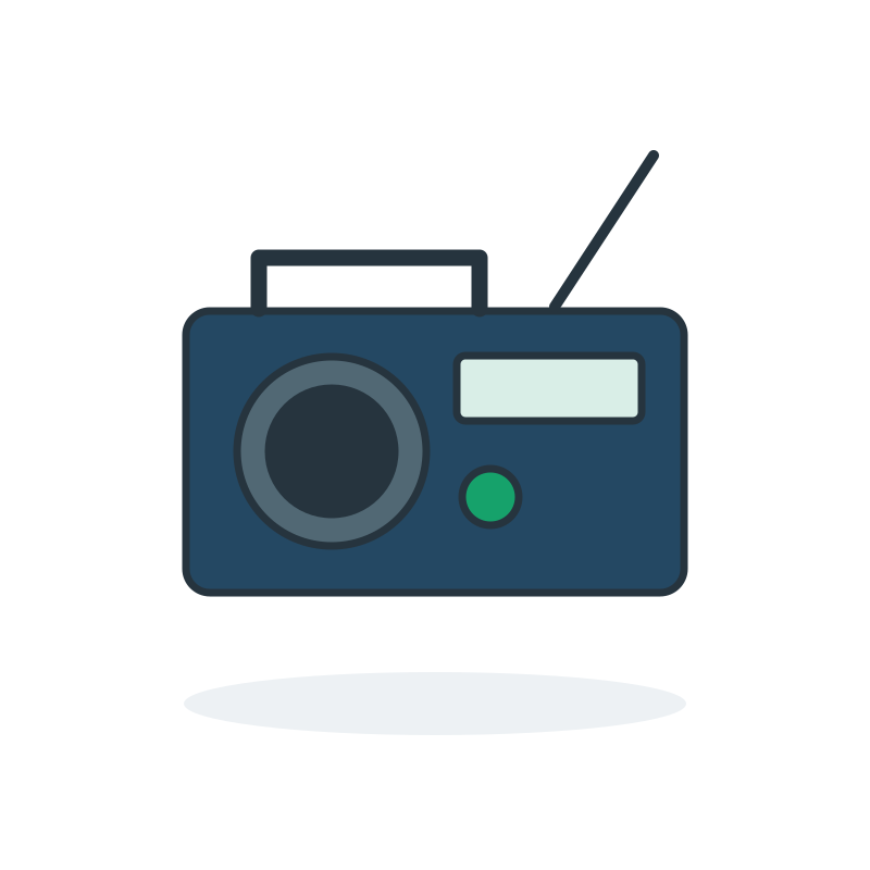 Illustratief categoriebeeld: Radio's & draagbare audio