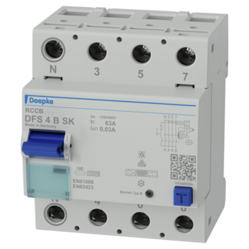 Doepke - DIFF"B" 63A 0,03 mA 4P B SK - 09144998