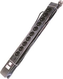 Elix - AC stekkerdoos + schakelaar + F 10x 2P +A 16A met snoer - 38369