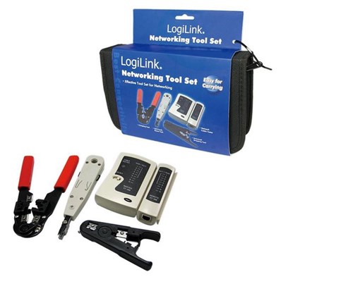 LogiLink Toolkit RJ45 8P8C w/bag 4parts - WZ0012