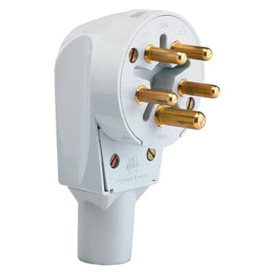 ABB - Stekker KIM 3P+N+A 32A Grijs 3P polig 32 A, 400 V grijs - ABB2CDB710004R0000