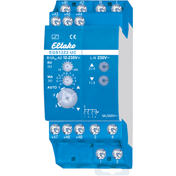 Eltako - Elektronische impuls groepenschakelaar 2+2NO 5A - 21400401