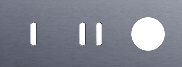 Niko - Drievoudige afdekplaat, horizontaal 71 mm centerafstand,voor - 226-56718
