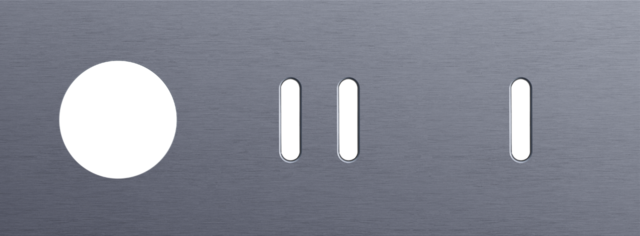Niko - Drievoudige afdekplaat, horizontaal 71 mm centerafstand,voor - 226-56717