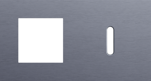 Niko - Tweevoudige afdekplaat, horizontaal 71 mm centerafstand,voor - 226-56806