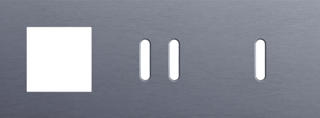 Niko - Drievoudige afdekplaat, horizontaal 71 mm centerafstand,voor - 226-56722