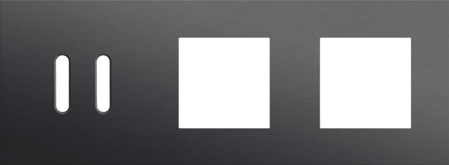 Niko - Drievoudige afdekplaat, horizontaal 71 mm centerafstand,voor - 224-56707