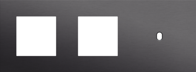 Niko - Drievoudige afdekplaat, horizontaal 71 mm centerafstand,voor - 224-57706