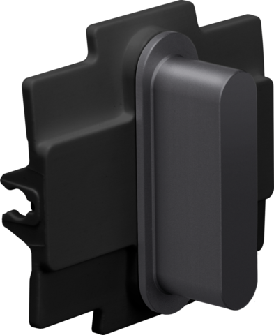 Niko - Rocker voor enkelvoudige schakelfuncties, alu black - 224-56001