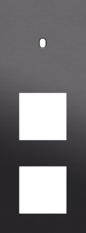 Niko - Drievoudige afdekplaat, verticaal 71 mm centerafstand, voor - 224-57955