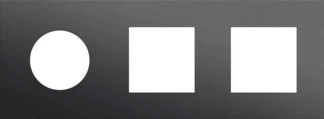 Niko - Drievoudige afdekplaat, horizontaal 71 mm centerafstand,voor - 224-74703