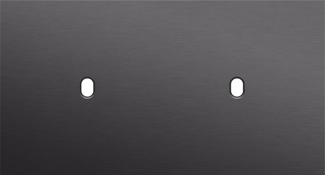 Niko - Tweevoudige afdekplaat, horizontaal 71 mm centerafstand, voo - 224-57801