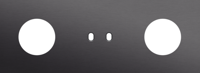 Niko - Drievoudige afdekplaat, horizontaal 71 mm centerafstand,voor - 224-57719