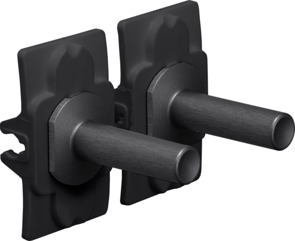 Niko - Toggle set voor tweevoudige schakelfuncties, alu black - 224-57002