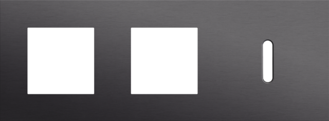 Niko - Drievoudige afdekplaat, horizontaal 71 mm centerafstand,voor - 224-56706