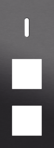 Niko - Drievoudige afdekplaat, verticaal 71 mm centerafstand, voor - 224-56955