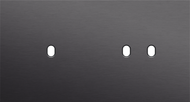 Niko - Tweevoudige afdekplaat, horizontaal 71 mm centerafstand, voo - 224-57803