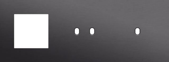 Niko - Drievoudige afdekplaat, horizontaal 71 mm centerafstand,voor - 224-57722