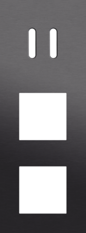 Niko - Drievoudige afdekplaat, verticaal 71 mm centerafstand, voor - 224-56956