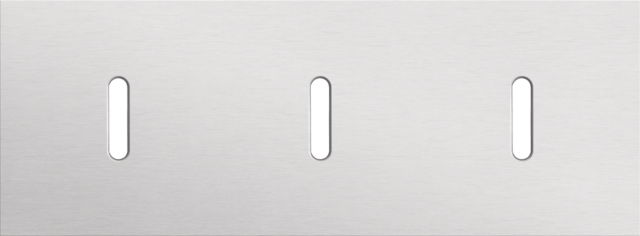 Niko - Drievoudige afdekplaat, horizontaal 71 mm centerafstand,voor - 155-56701