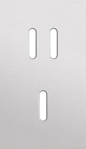 Niko - Tweevoudige afdekplaat, verticaal 60 mm centerafstand, voor - 155-56254
