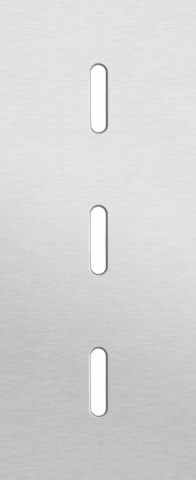 Niko - Drievoudige afdekplaat, verticaal 60 mm centerafstand, voor - 155-56351