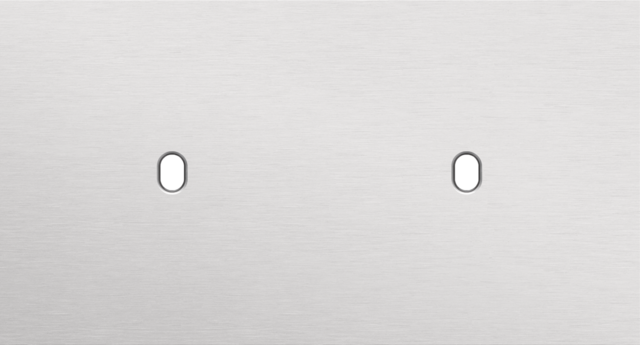 Niko - Tweevoudige afdekplaat, horizontaal 71 mm centerafstand, voo - 155-57801