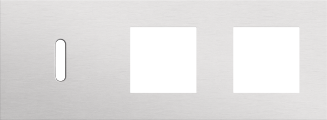 Niko - Drievoudige afdekplaat, horizontaal 71 mm centerafstand,voor - 155-56705