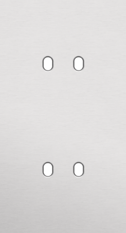 Niko - Tweevoudige afdekplaat, verticaal 71 mm centerafstand, voor - 155-57852