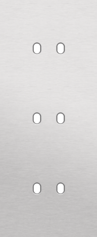 Niko - Drievoudige afdekplaat, verticaal 60 mm centerafstand, voor - 155-57352