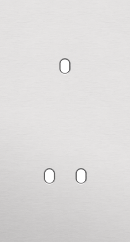 Niko - Tweevoudige afdekplaat, verticaal 71 mm centerafstand, voor - 155-57853