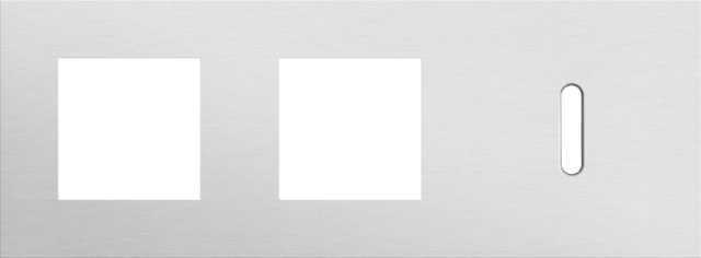 Niko - Drievoudige afdekplaat, horizontaal 71 mm centerafstand,voor - 155-56706