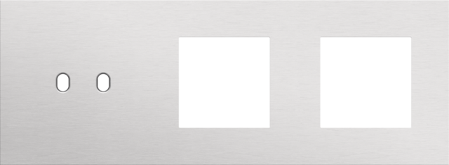 Niko - Drievoudige afdekplaat, horizontaal 71 mm centerafstand,voor - 155-57707