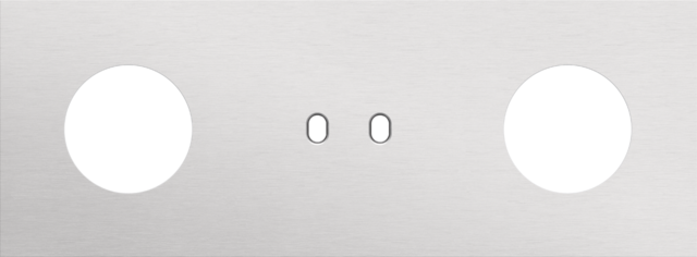 Niko - Drievoudige afdekplaat, horizontaal 71 mm centerafstand,voor - 155-57719