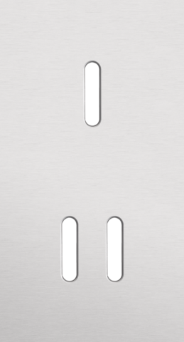 Niko - Tweevoudige afdekplaat, verticaal 71 mm centerafstand, voor - 155-56853