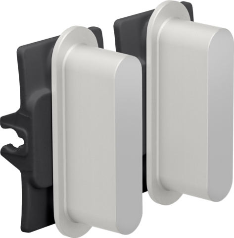 Niko - Rocker set voor tweevoudige schakelfuncties, alu grey - 155-56002