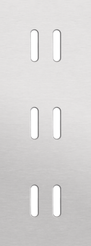 Niko - Drievoudige afdekplaat, verticaal 71 mm centerafstand, voor - 155-56952