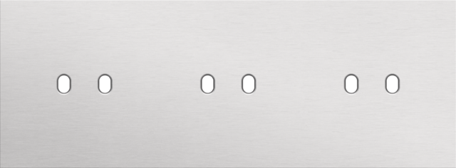 Niko - Drievoudige afdekplaat, horizontaal 71 mm centerafstand, voo - 155-57702