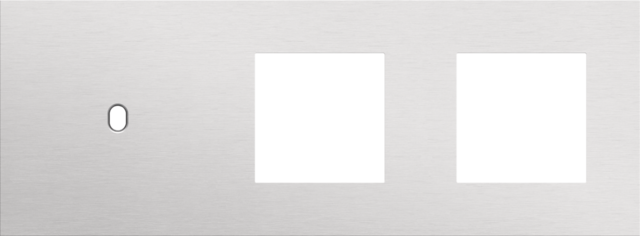 Niko - Drievoudige afdekplaat, horizontaal 71 mm centerafstand,voor - 155-57705