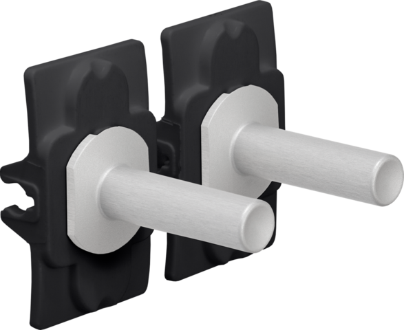 Niko - Toggle set voor tweevoudige schakelfuncties, alu grey - 155-57002